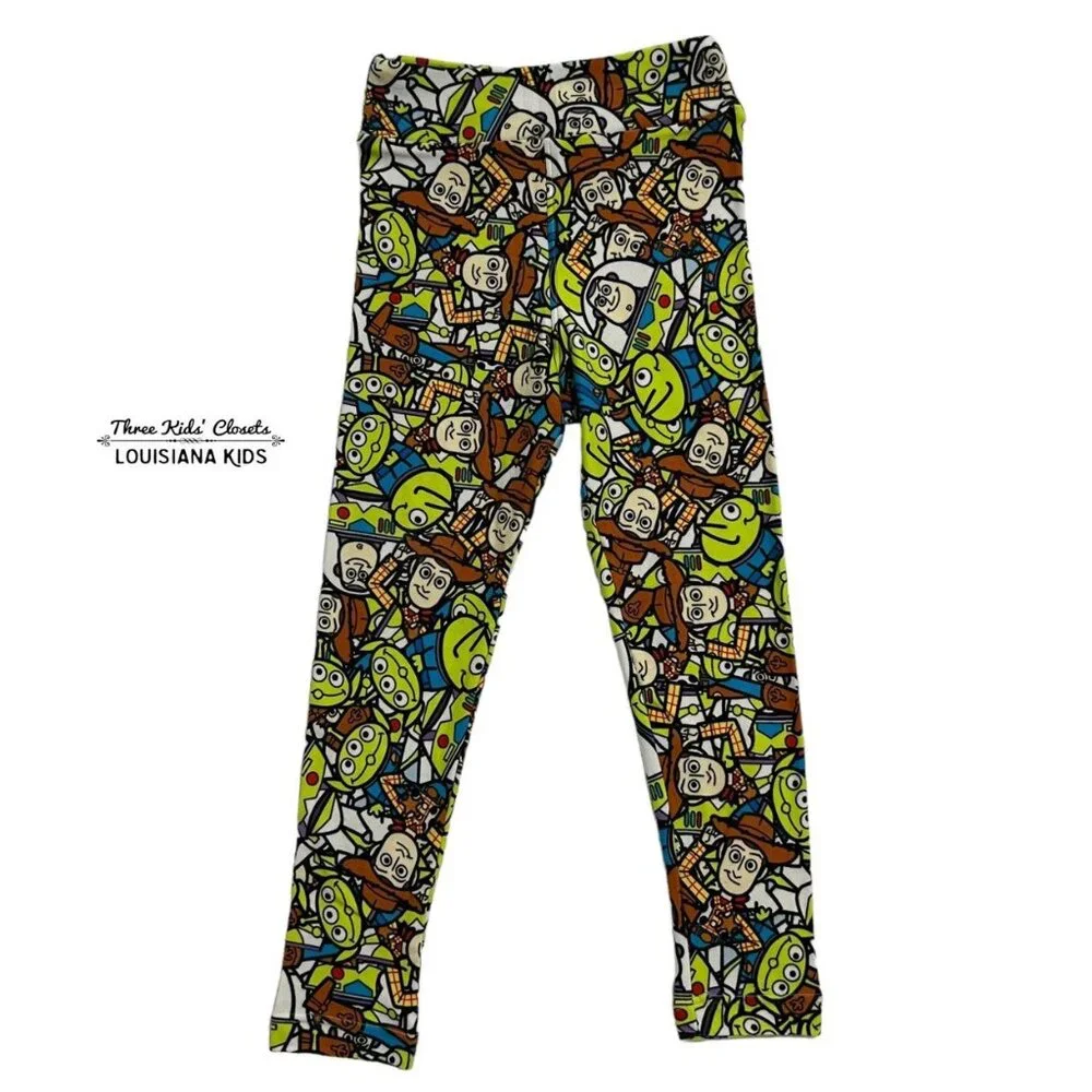 LulaRoe + Disney S/M Toy Story Buzz Lightyear Woody Alien Leggings